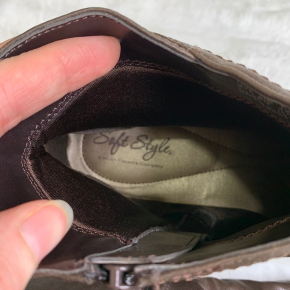 Hush Puppies Soft Style Brown Booties - Picture 8 of 8